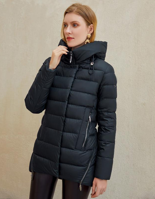 Load image into Gallery viewer, Women warm hooded winter coat women jacket casual parkas jacket
